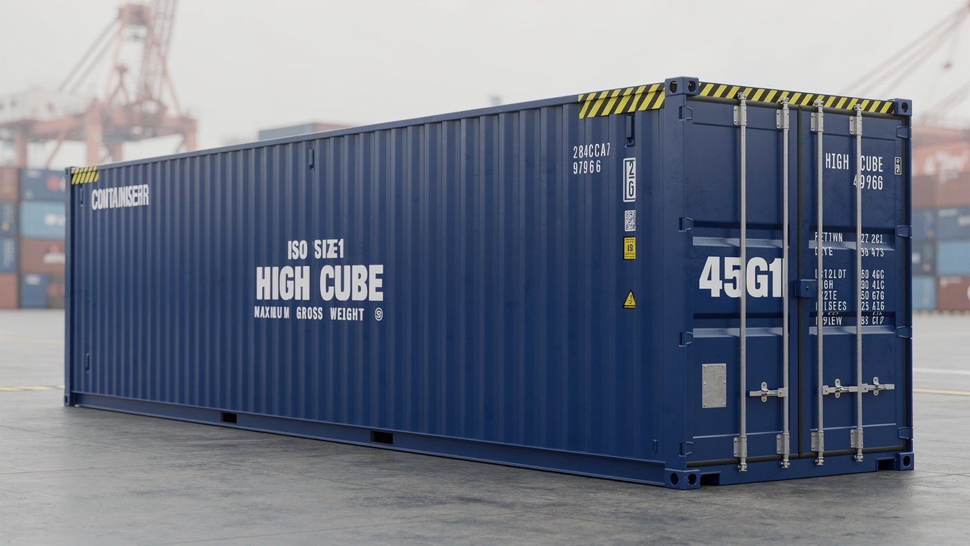 Contenedor 45HC de aluminio Alinox en puerto